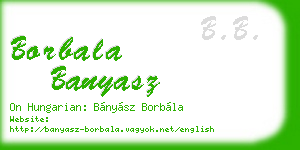 borbala banyasz business card