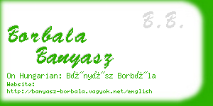 borbala banyasz business card